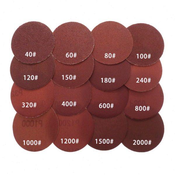 3寸75mm红砂纸圆盘背绒红砂木工金属打磨片红砂皮抛光砂纸100片装,淘宝优惠券,粉丝福利购,淘宝优惠卷