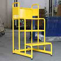 Home Den High Car Supermarket Den High Ladder Mobile Platform Terra Taking Upper Stock Ladder Shelf Ladder Warehouse Ladder Can Be Practical