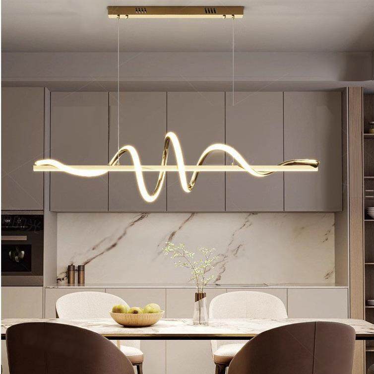 护眼餐厅吊灯简约现代设计师轻奢创意北欧几何极简长条饭厅吧台灯,淘宝优惠券,粉丝福利购,淘宝优惠卷