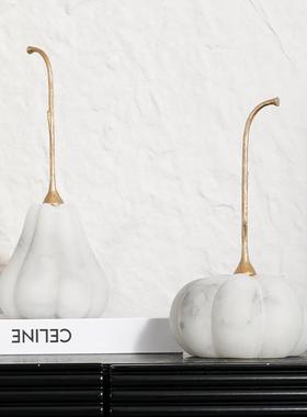 创意南瓜装饰摆件简约现代客厅电视柜酒柜玄关家居摆件桌面工艺品