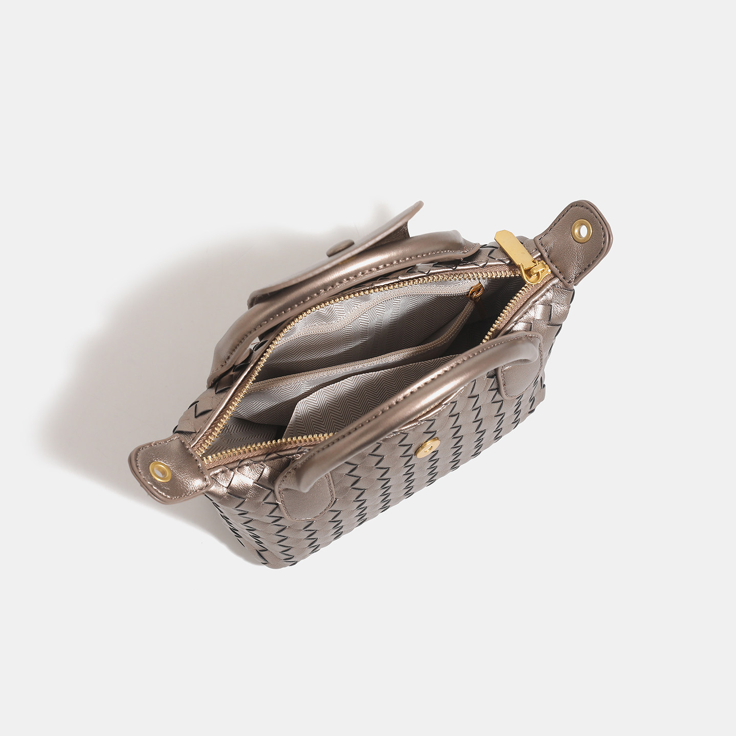 日本バッグ2025新款简约百搭编织单肩饺子包时尚百搭女士斜挎包,淘宝优惠券,粉丝福利购,淘宝优惠卷