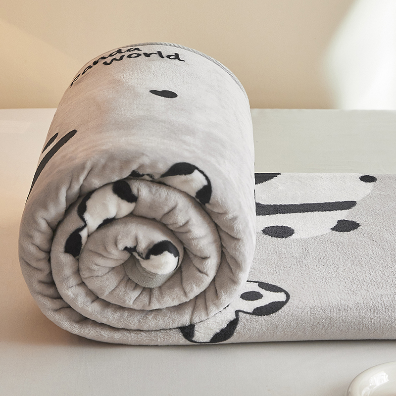 Antibacterial Class A Milk Fleece Blanket Thick Air Conditioning Blanket
