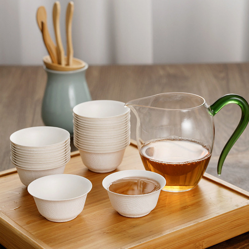 Thickened biodegradable small tasting cup