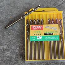  Hans Stainless Steel Straight Shank Twist Drill Bit Industrial HSS High Speed Mesh Gold With Cobalt All Mill