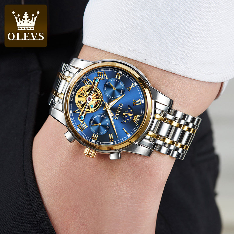 情人节礼物瑞士欧利时正品牌机械表 奥乐司国产腕表