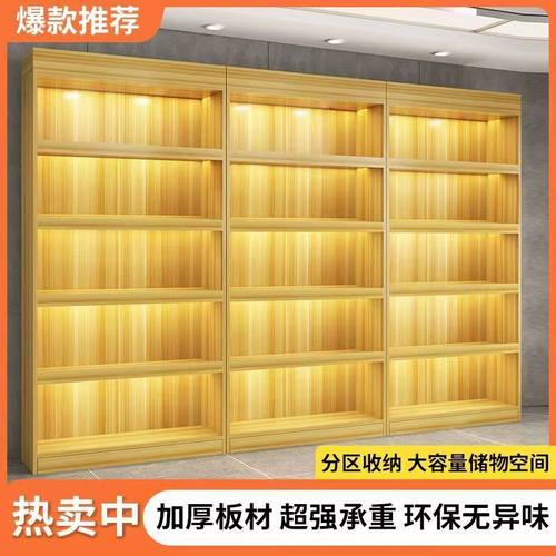 饭店酒柜靠墙商用组合超市客厅简约货架多层置物架展柜红酒柜白酒 - 图0