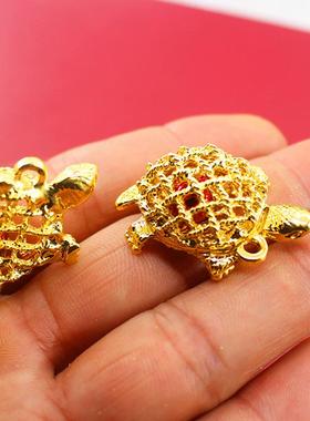 金龟合金乌龟钱龟红铃镂空金钱龟挂饰四肢可动银龟钥匙扣厂家直销