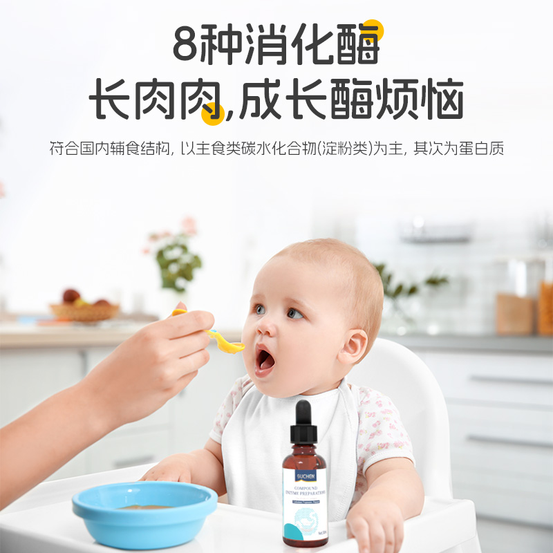 素臣复合消化酶婴幼儿宝宝综合蛋白酶滴剂深度分解蛋白小儿积食酶 - 图3