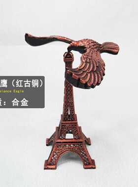 平衡鹰模型悬浮摆件反重力鸟金属