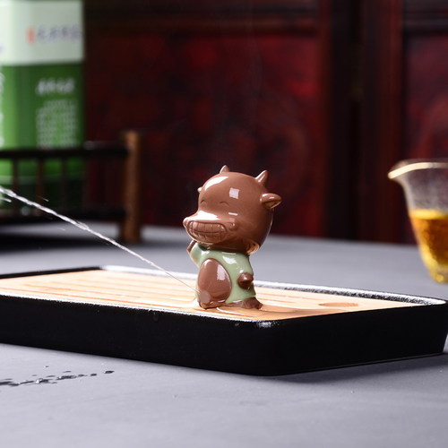 童子茶玩茶宠摆件精品可养小孩尿尿撒尿娃娃喷水紫砂创意玩具配件 - 图1