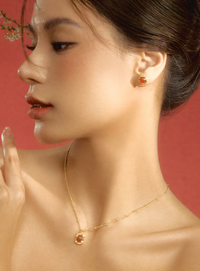 abybX狐妖小红娘油画框项链