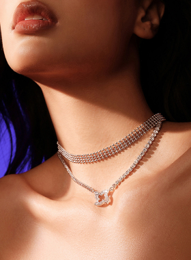 abyb X CHUANG ASIA逐星之旅创造营联名款逐星不对称项链首饰配饰