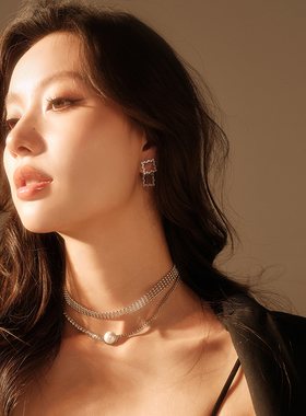 abyb仿珍珠项链女轻奢小众设计感