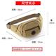 New men's and women's canvas waist bag business cash collection large capacity bag sports multi-function crossbody bag casual mobile phone breast bag