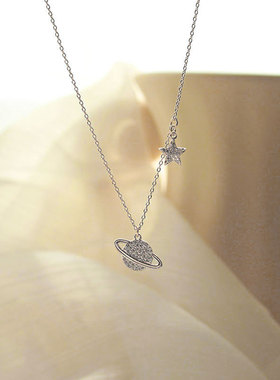 梦幻星球项链纯银女星星