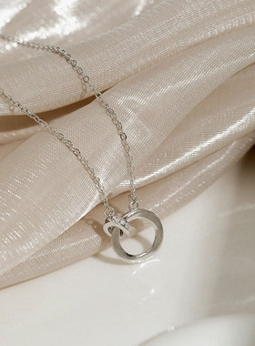 s925项链环环相扣纯银