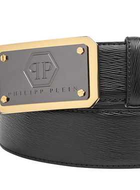 PHILIPP PLEIN 男士六角图案皮带腰带