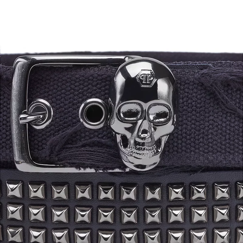 Philipp Plein ремень мужской панк винта кожаный пояс Philippei