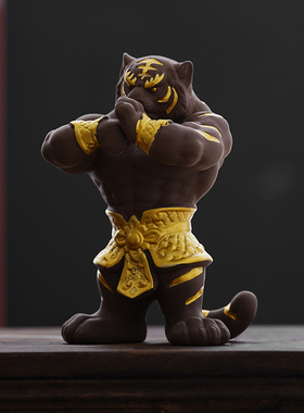 肌肉生肖虎年创意吉祥物