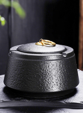 创意客厅烟灰缸陶瓷中式