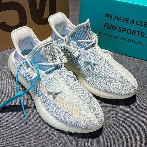 正品官方旗舰店椰子鞋350男女款冰蓝满天星莆田夏季夏季透气鞋子 - 图2