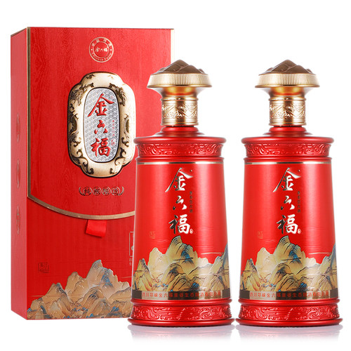金六福酒江山多福50.8度纯粮食酒兼香型白酒喜庆装结婚用酒送礼 - 图3