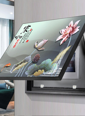 新中式电表箱装饰画免打孔