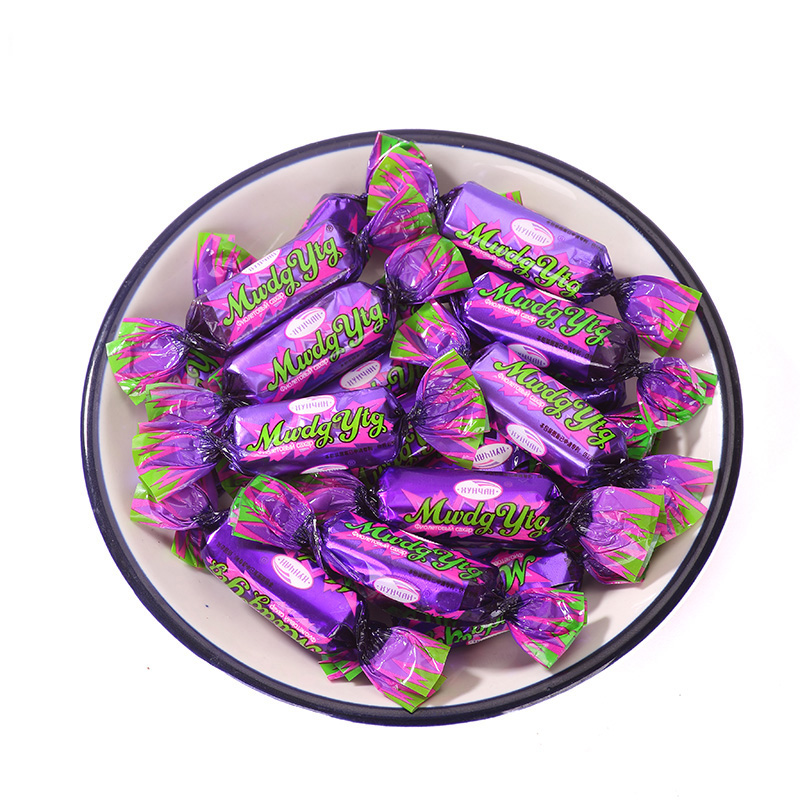  俄羅斯風味紫皮糖巧克力結婚喜糖圣誕年貨食品網紅零食糖果大禮包