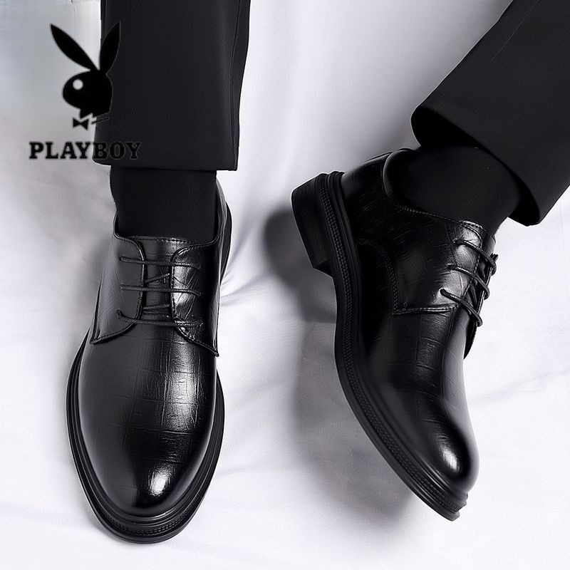 花花公子2025新款男鞋真皮英伦正装新款商务结婚新郎皮鞋男休闲鞋,淘宝优惠券,粉丝福利购,淘宝优惠卷