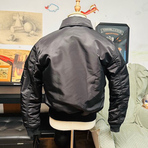 G04肖特Schott飞行夹克45P翻领棉服外套杜邦3M通勤棉服魔术贴男女 - 图0