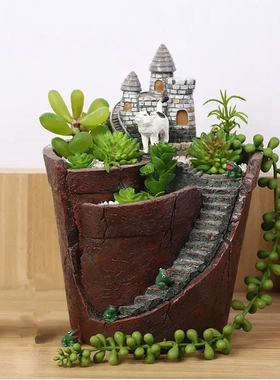 多肉花盆微景观室内装饰品盆景