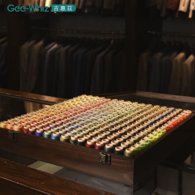 家用针线盒手工针线缝衣402彩色结实涤纶256色陈列套装服装店专用