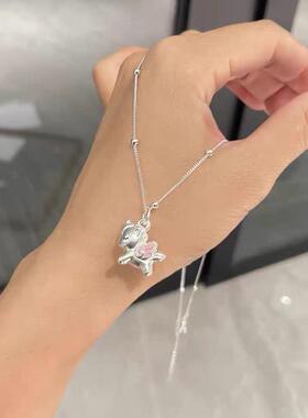 2026可爱卡通独角兽项链女小众设计高级感少女心甜美挂坠颈链送女