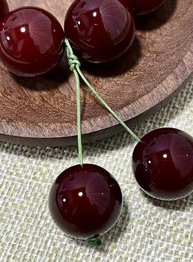 2026【新年限定】大尺寸朱砂供菩提手串手持圆珠本命年菩提子文玩