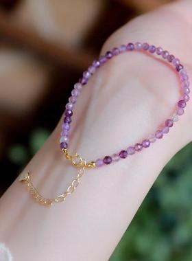 2026推荐珠宝 薰衣草紫水晶手链女 紫色手串 厂家直销