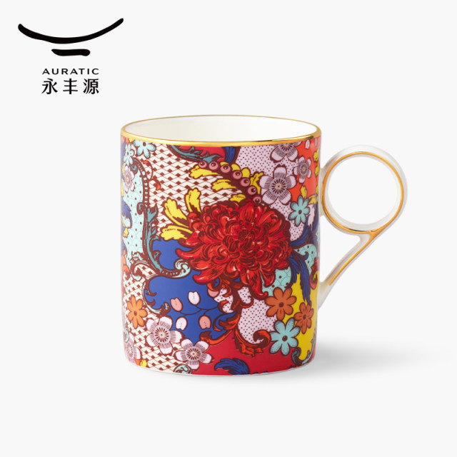 Yongfengyuan Blossoms Ceramic Mug
