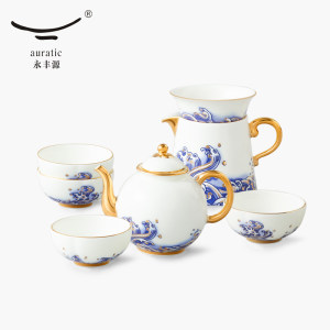 新品 永丰源海上明珠8头/9头茶具 陶瓷茶壶茶杯盖碗套装 高档礼品