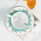 Yongfengyuan Haikuo Tiangao ຈອກກາເຟ 3 ຫົວແລະ saucer ທີ່ສວຍງາມໃນຕອນບ່າຍຊາເຊລາມິກຈອກຊາຫລູຫລາຂອງປະທານແຫ່ງແສງສະຫວ່າງ