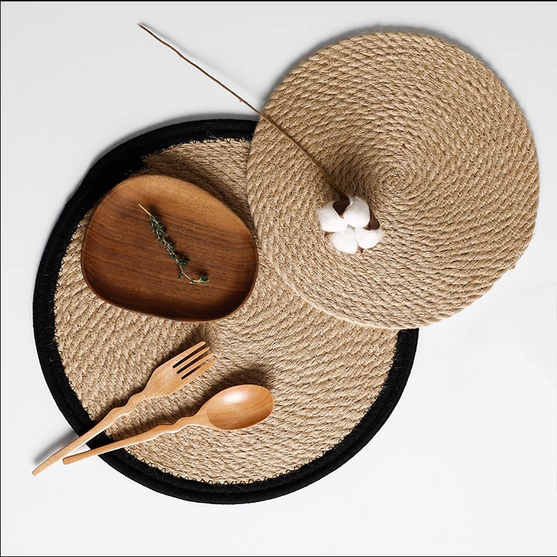 日式餐垫隔热餐桌垫子耐高温防烫砂锅垫杯家用亚麻编织茶杯垫壶垫,淘宝优惠券,粉丝福利购,淘宝优惠卷