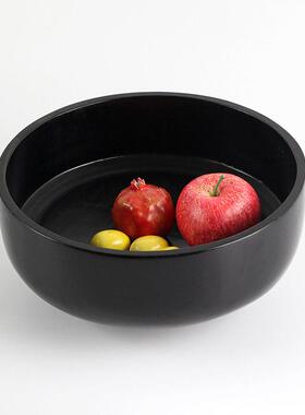 北欧ins风圆形水果盘零食收纳展示托盘摆件样板房酒店民宿装饰品