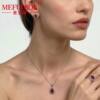 Moissanite 925 silver cultured gemstone jewelry set