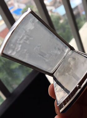 天然冰种A货翡翠银镶玉山水牌招财运转运护身符吊坠项链挂件挂坠