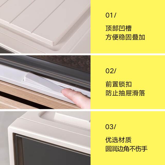 German wardrobe storage box drawer type clothing storage box household clothing storage box plastic transparent storage cabinet