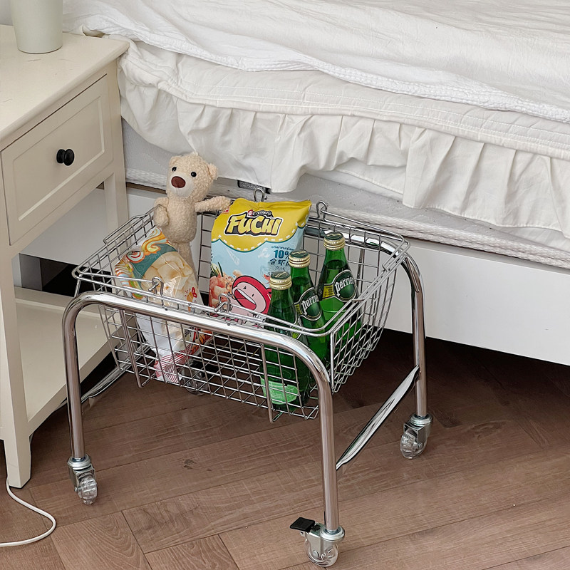 零食收纳推车可移动置物架家用客厅手提篮子脏衣篓浴室整理筐,淘宝优惠券,粉丝福利购,淘宝优惠卷