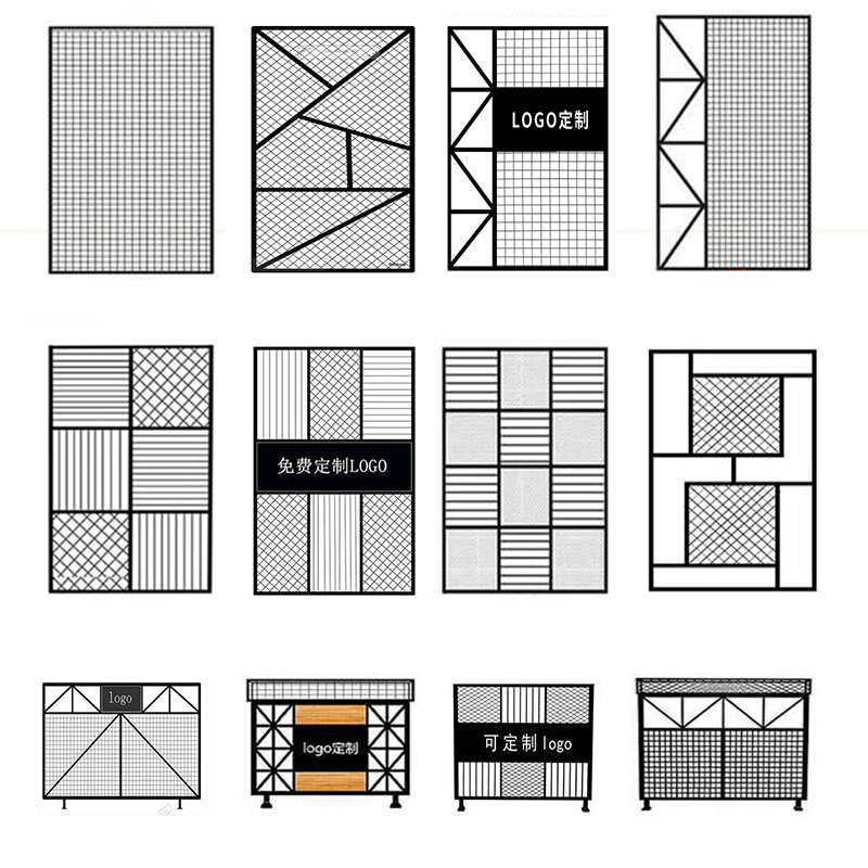定做菱形网格片小孔装饰铁网隔断墙铁艺屏风吊顶铁丝网格片展示架 - 图1
