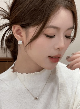 立体几何超闪满钻耳扣女