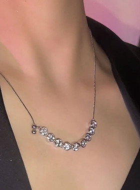 锆石镀金细链女ins冷淡风锁骨链