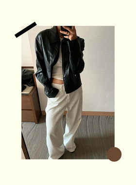 [早春穿搭]衬衣外套韩系ins服装店海报女装橱窗画芯时尚拍照背景