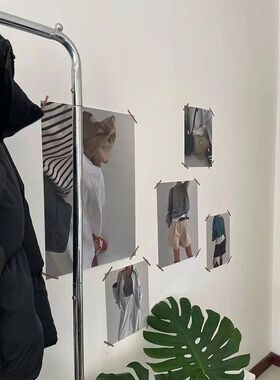 [ins春夏穿搭]韩风中性多尺寸组合墙油画布挂画芯装饰海报