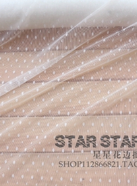 蕾丝网纱高弹织花网圆